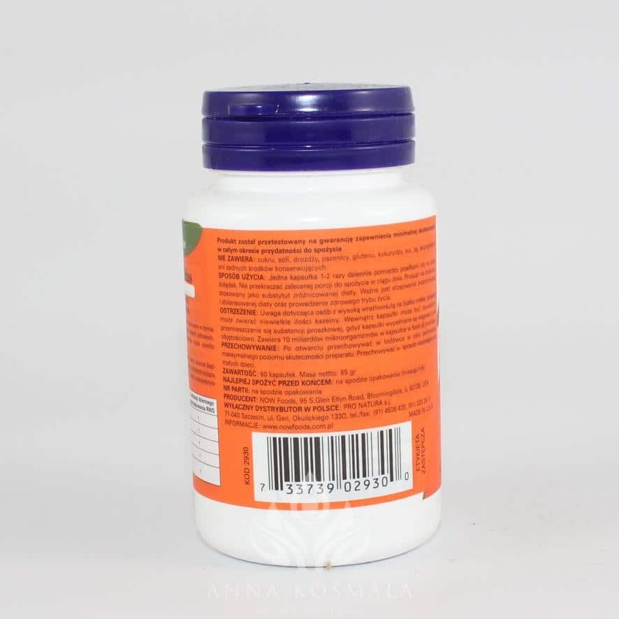 8 Bilion Acidophilus & Bifidus 60 kapsułek Now 3