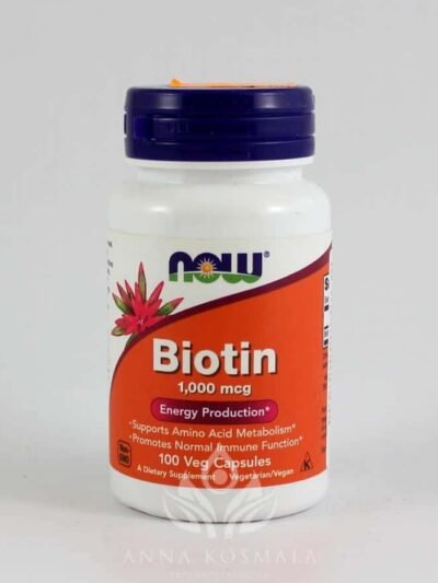 Biotin (Biotyna) 1 mcg 100 kapsułek