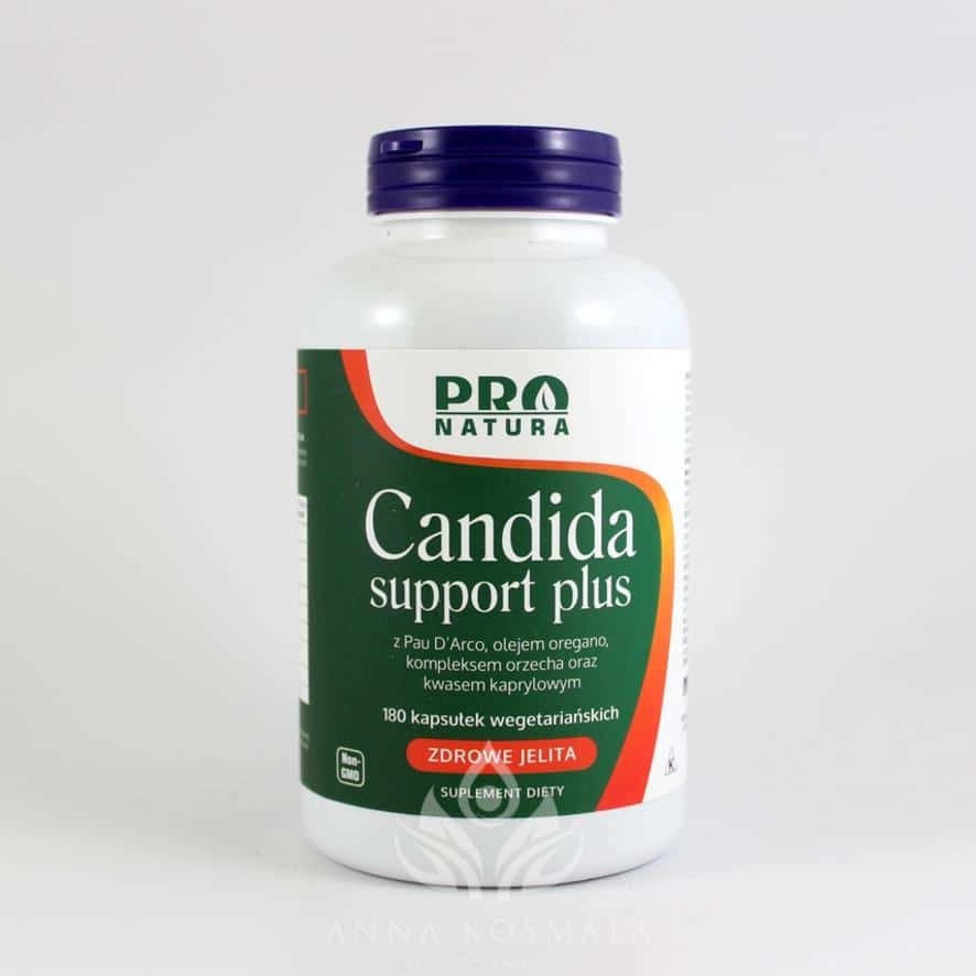 Candida support plus - zdrowe jelita 180 kapsułek Now 1