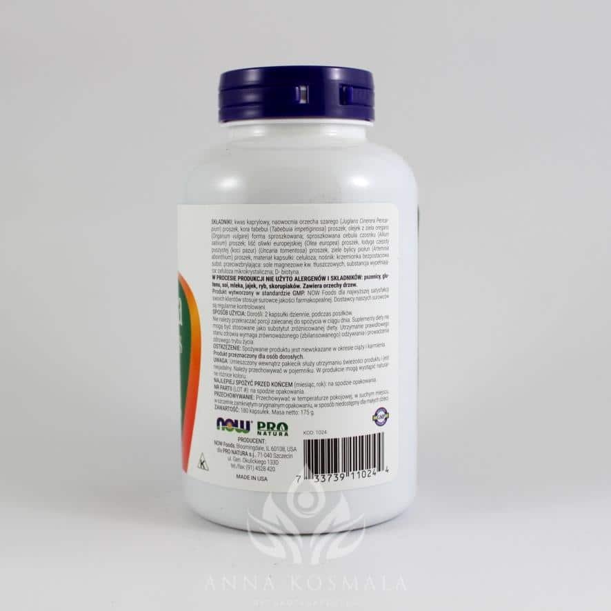 Candida support plus - zdrowe jelita 180 kapsułek Now 2