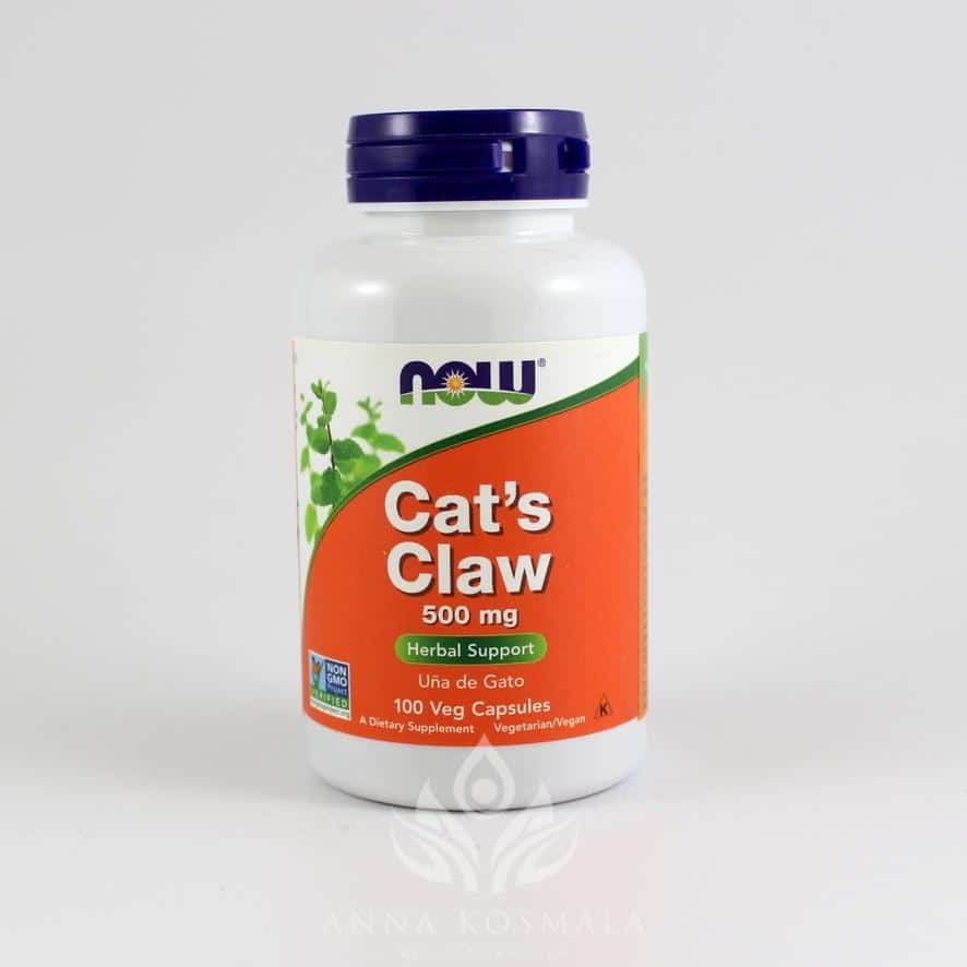 Cat's Claw - koci Pazur 500mg 100 kapsułek Now 1