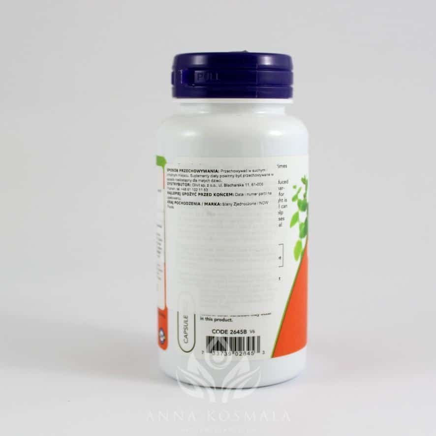 Chlorophyll - lucerna chlorofil 100mg 90 kapsułek Now 3