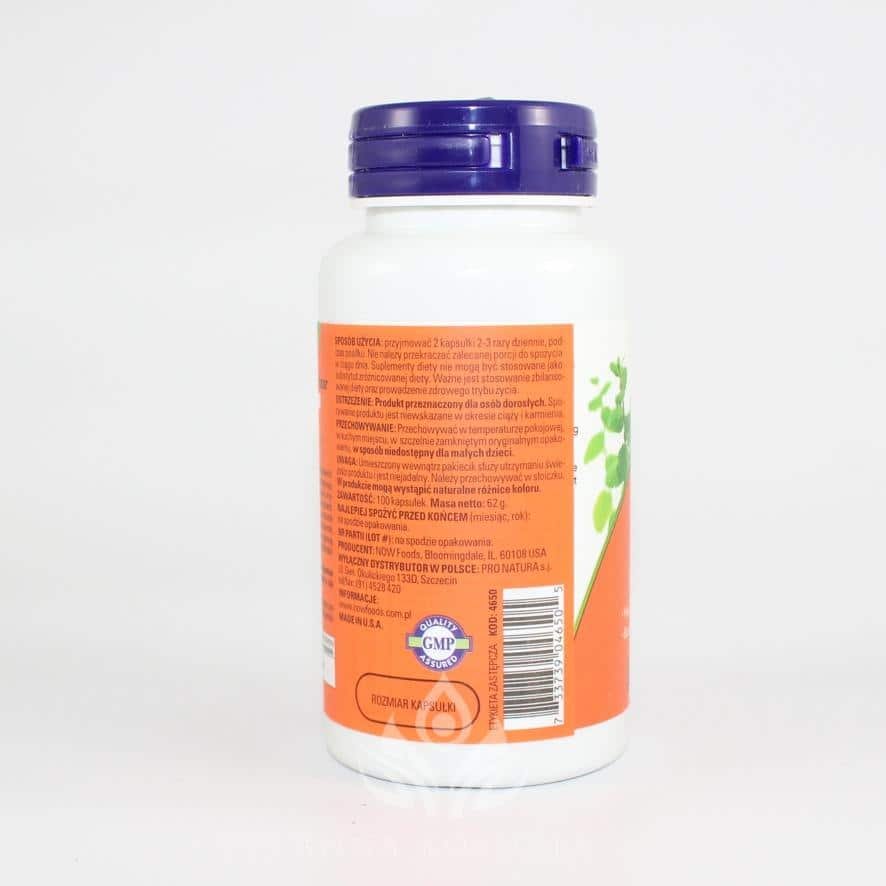Devil's claw -diabelski pazur 100 kapsułek Now 3
