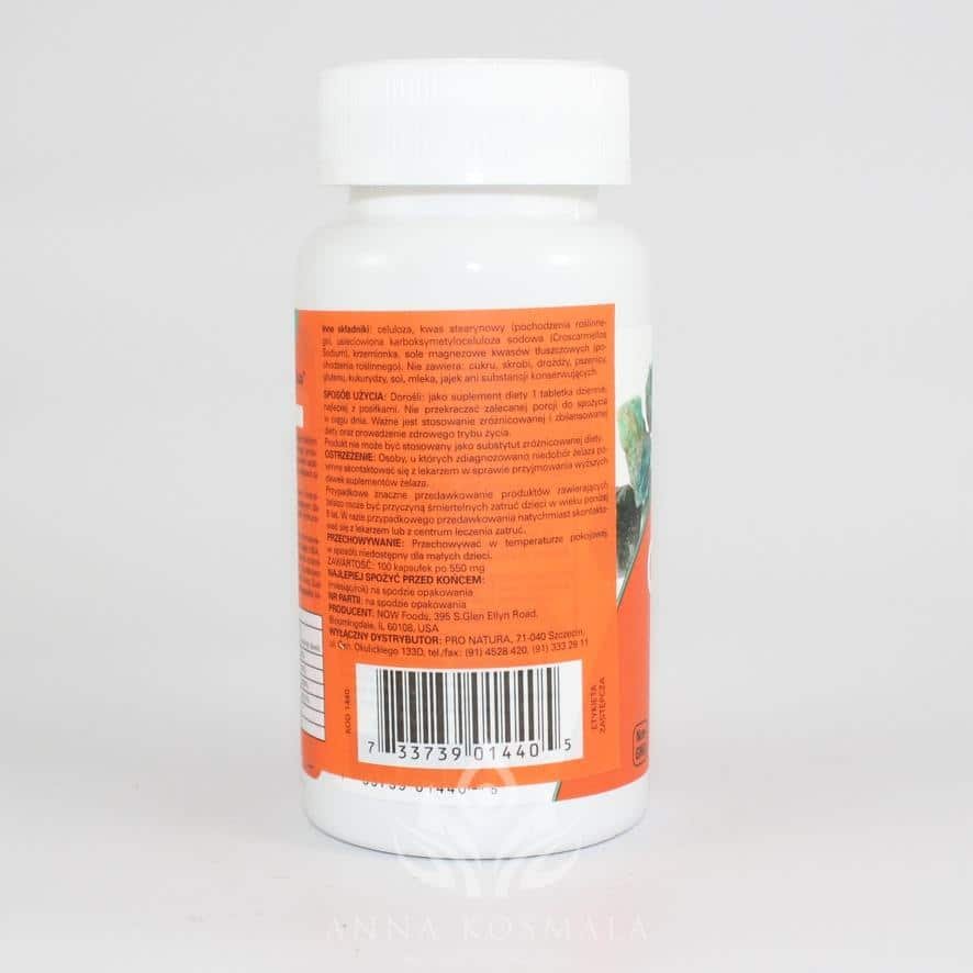 Iron complex- żelazo kompleks 100 tabletek Now 3