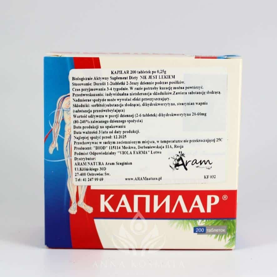 Kapilar 200 tabletek Aram 3