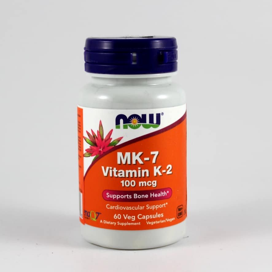 MK-7 vitamin K-2 100mcg 60 kapsułek Now 1