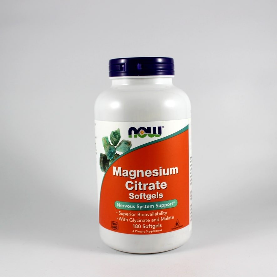 Magnesium citrate 180 żelków Now 1