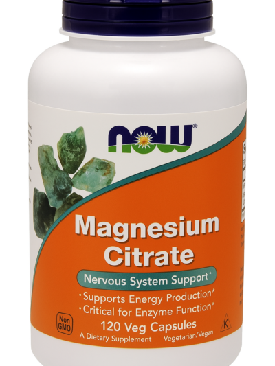 NOW Foods – Magnesium Citrate 120 kapsułek