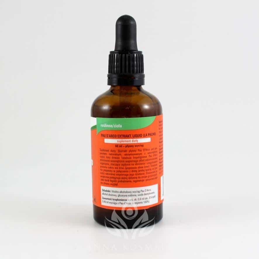 Pau D'Arco Extract - La Pacho wyciąg 59ml Now 3