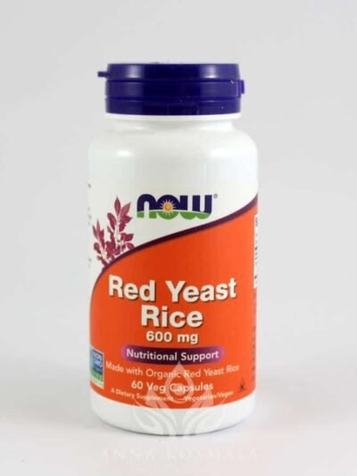Red Yeast Rice (Wyciąg z czerwonego ryżu) 600mg 60 kapsułek
