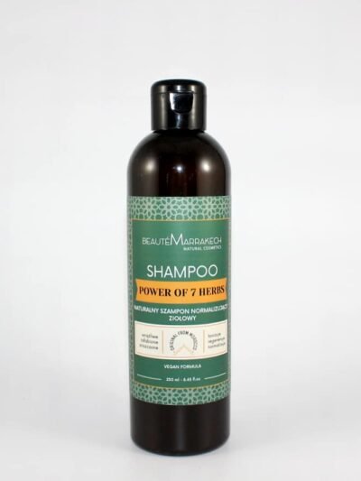 Normalizujący szampon do włosów Moc 7 ziół (Shampoo Power of 7 Herbs) 250 ml Beaute Marrakech