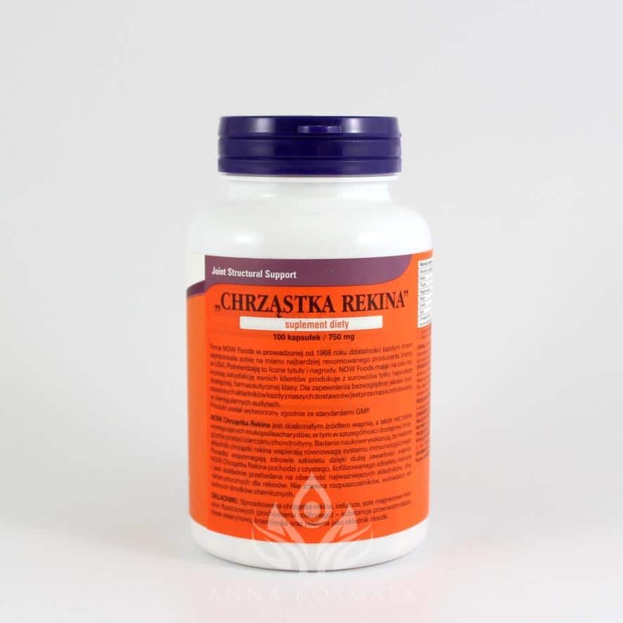 Shark Cartilage Chrząstka rekina 750 mg Now 2