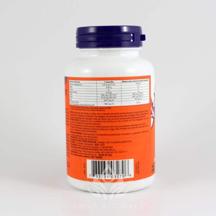 Shark Cartilage Chrząstka rekina 750 mg Now 3