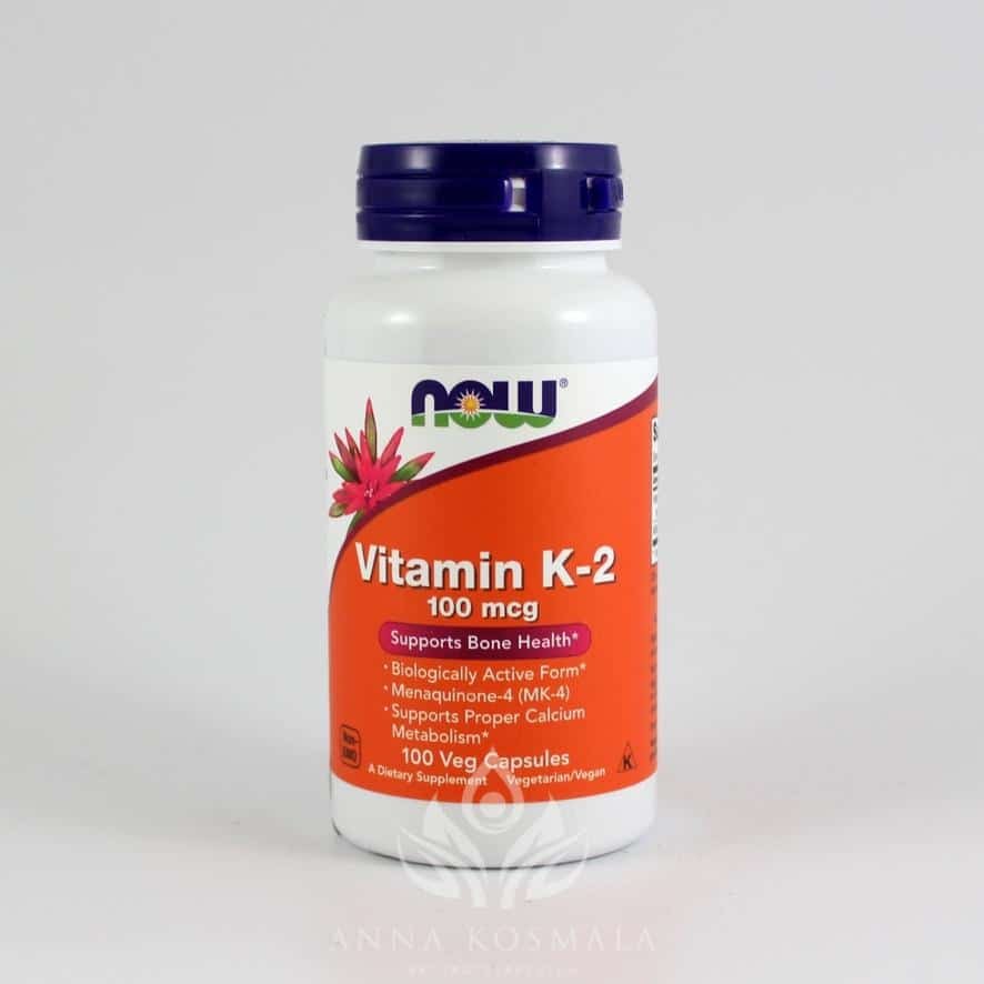 Vitamin K-2 100mcg 100 kapsułek Now 1