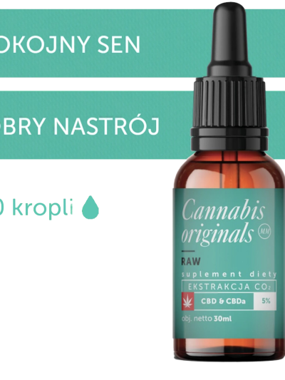 Olejek konopny RAW 5% 30 ml