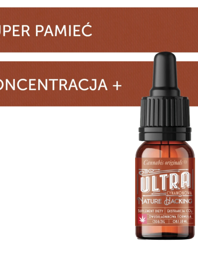 Olejek konopny ULTRA z cynamonem 10 ml