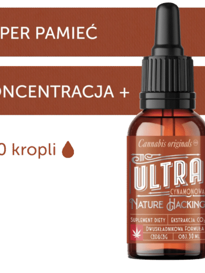 Olejek konopny ULTRA z cynamonem 30 ml