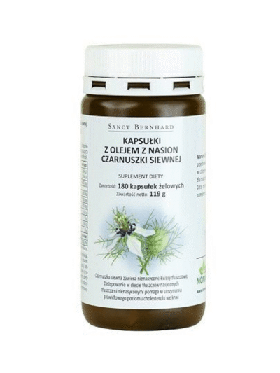 Olej z nasion czarnuszki siewnej - 180 kapsułek
