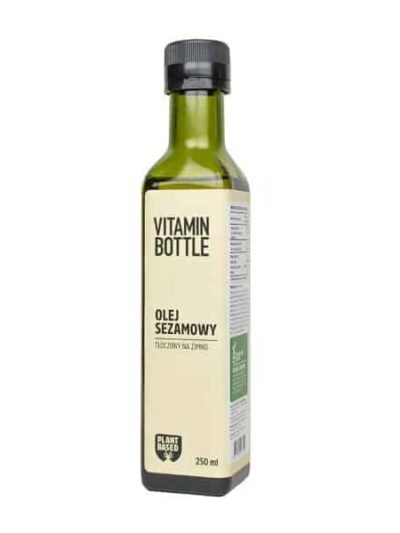Olej sezamowy tłoczony na zimno 250 ml Vitamin Bottle