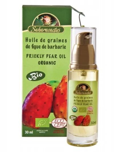Olej z nasion opuncji figowej Saharacactus z certyfikatem ECOCERT 30 ml z pompką