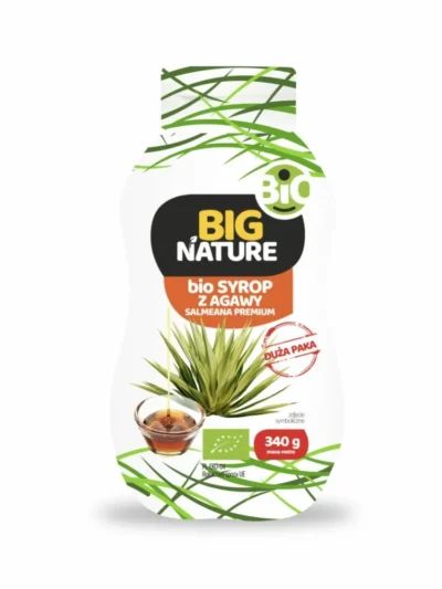 100% Bio Syrop z Agawy Salmeana Premium Duża Paka Big Nature 340 g