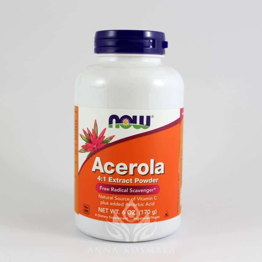 Acerola 4 do1 extract powder-acerola proszek Now 1 Acerola proszek 170 g