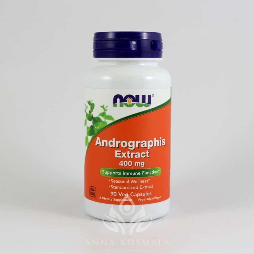 Andrographis Extract 400mg 90 kapsułek Now 1 Andrographis Extract 400 mg 90 wege kapsułek