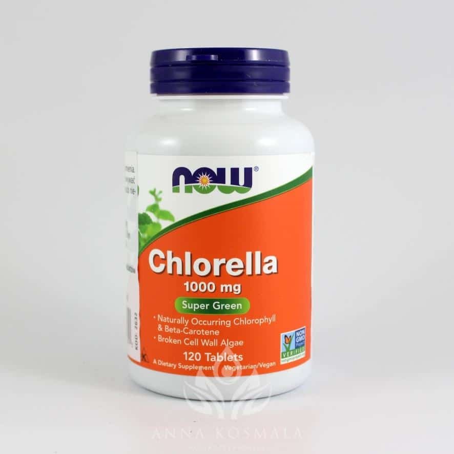 Chlorella 1000mg 120 tabletek Now 1 Chlorella 1000 mg 120 tabletek