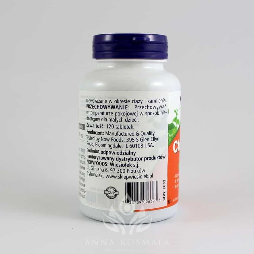 Chlorella 1000mg 120 tabletek Now 3
