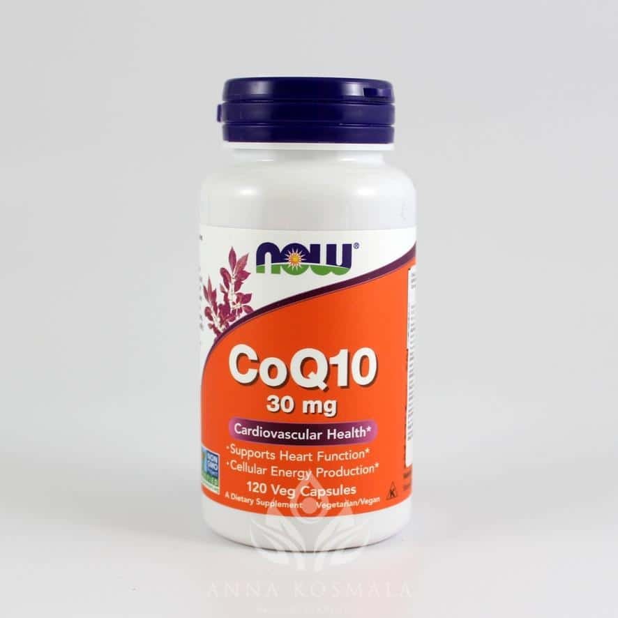 CoQ10 -Koenzym Q10 30mg 120 kapsułek Now 1 CoQ10 (Koenzym Q10) 30 mg 120 kapsułek