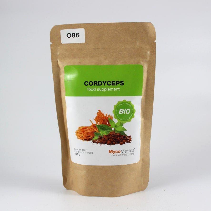 Cordyceps proszek 100g Mycomedica 1 BIO Cordyceps w proszku 100g