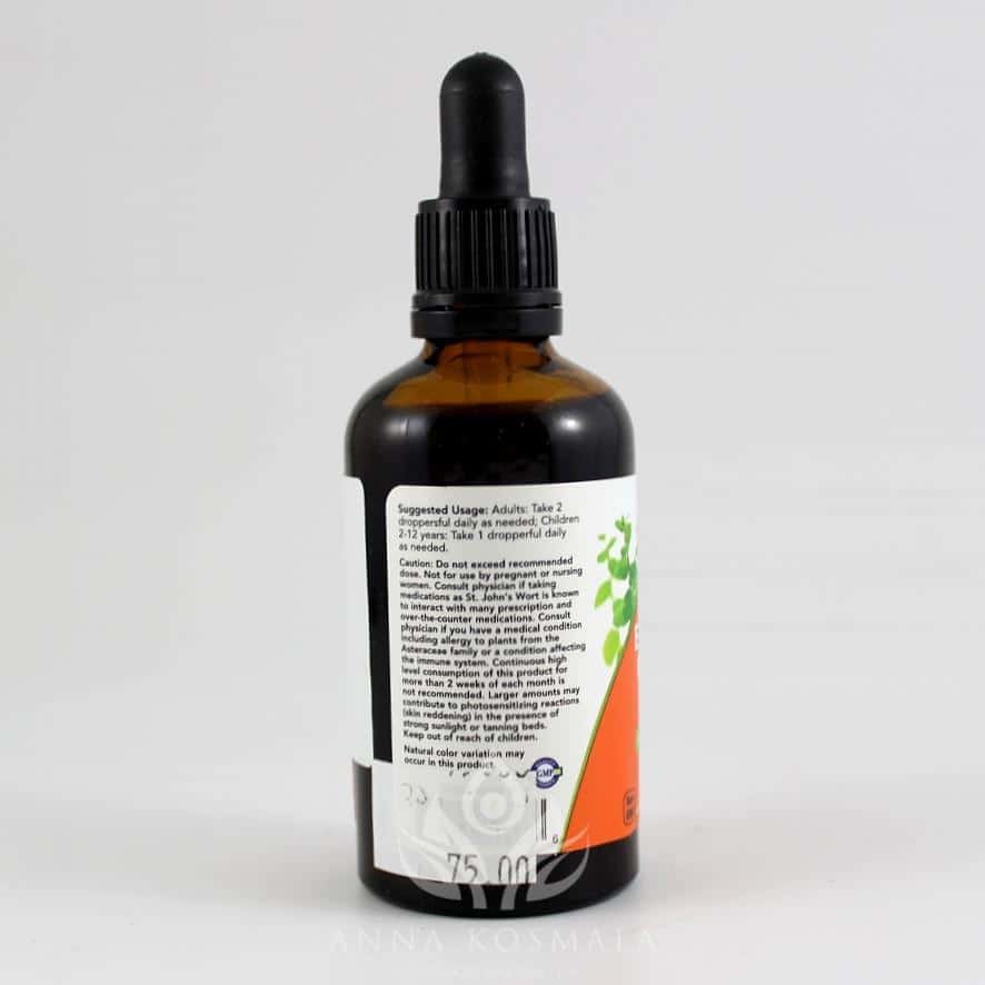 Echinacea & Goldenseal Glycerite- wyciąg z jeżówki i gorzknika 59 ml Now 3