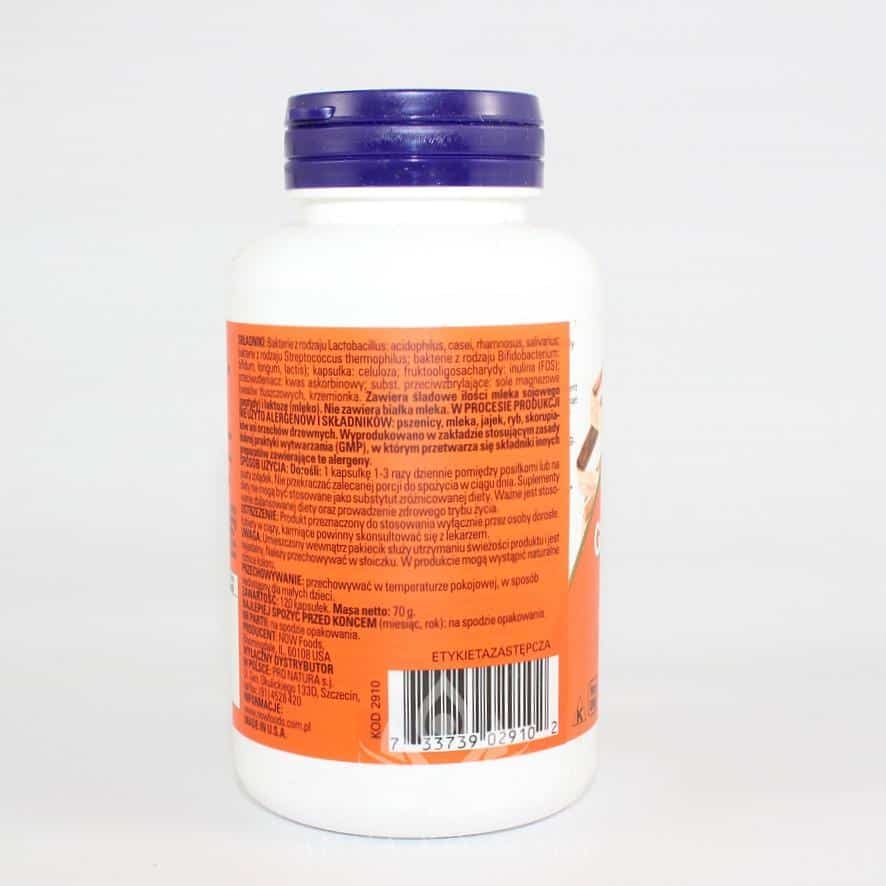 Gr8-Dophilus- probiotyk 120 kapsułek Now 3