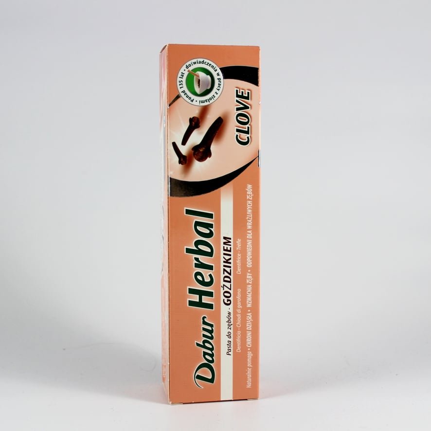 Pasta do zębów z goździkiem Dabur 1 Pasta do zębów z goździkiem CLOVE ORGANIC 100ml Dabur