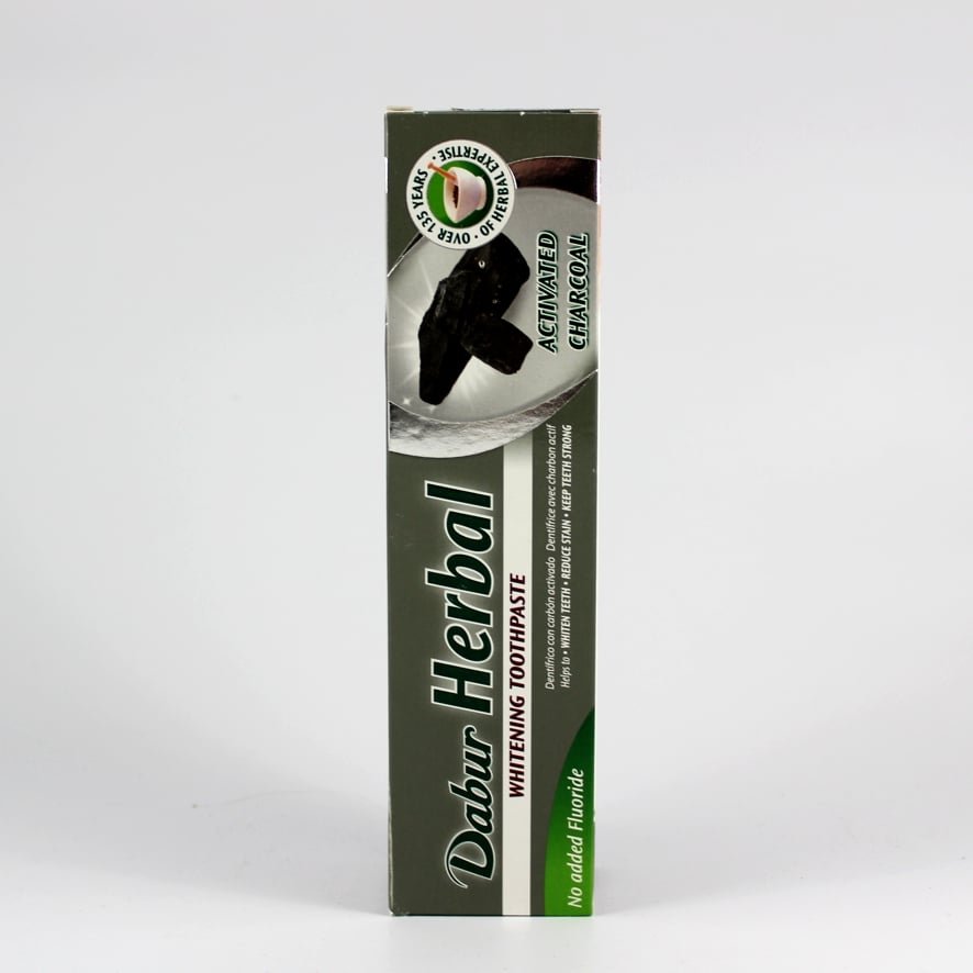 Pasta do zębów z węglem aktywnym Dabur 1 Pasta do zębów z węglem aktywnym CHARCOAL ORGANIC 100ml Dabur