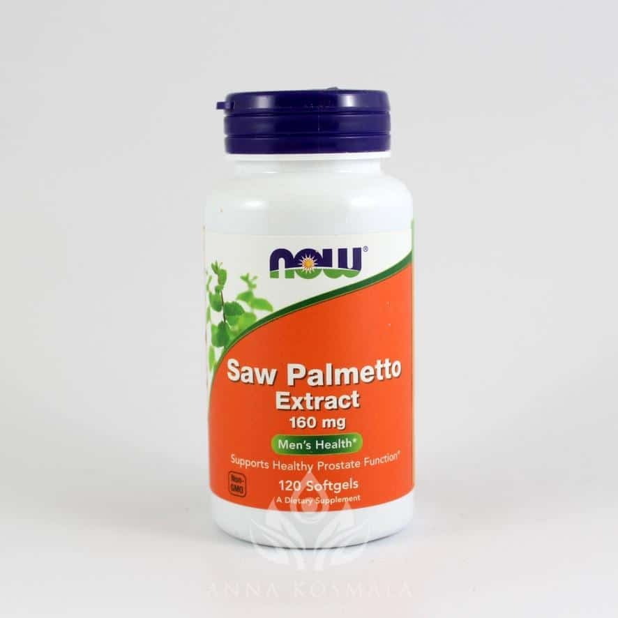 Saw Palmetto Extract-ekstrakt z palmy sabałowej 160mg 120 kapsułek Now 1 Saw Palmetto Extract (Ekstrakt z palmy sabałowej) 160mg 120 kapsułek