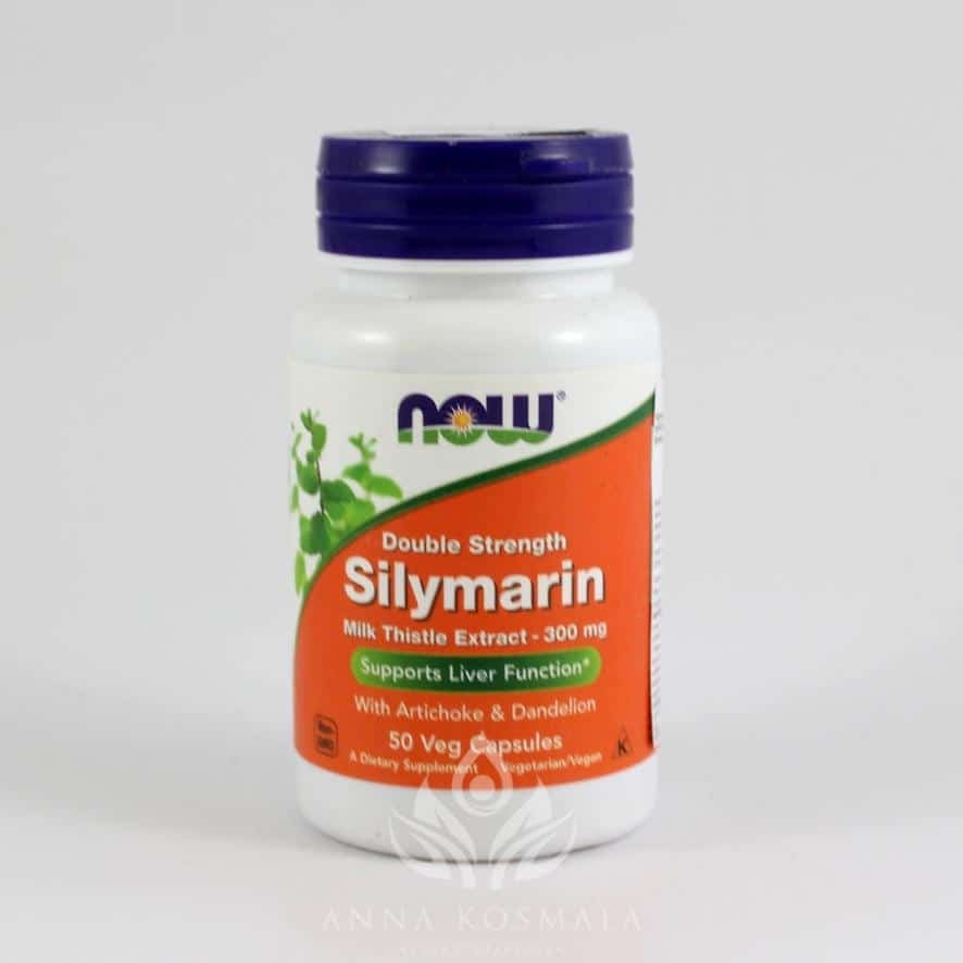 Silymarin -sylimaryna ekstrakt 300mg 50 kapsułek Now 1 Silymarin Double Strength (Sylimaryna) 300mg 50 kapsułek