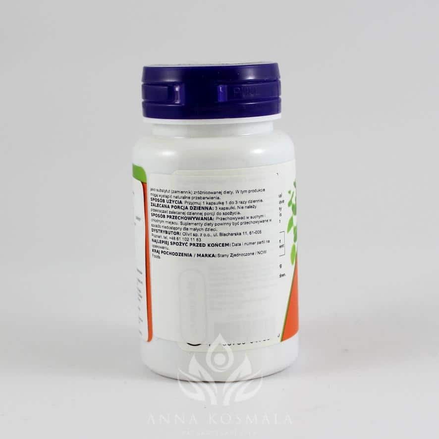 Silymarin -sylimaryna ekstrakt 300mg 50 kapsułek Now 3