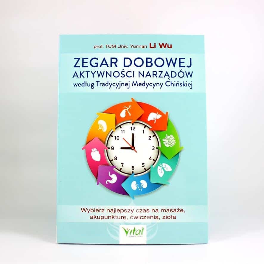 Zegar dobowej aktywności narządów według Tradycyjnej Medycyny Chińskiej Zegar dobowej aktywności narządów. Autor: Li Wu