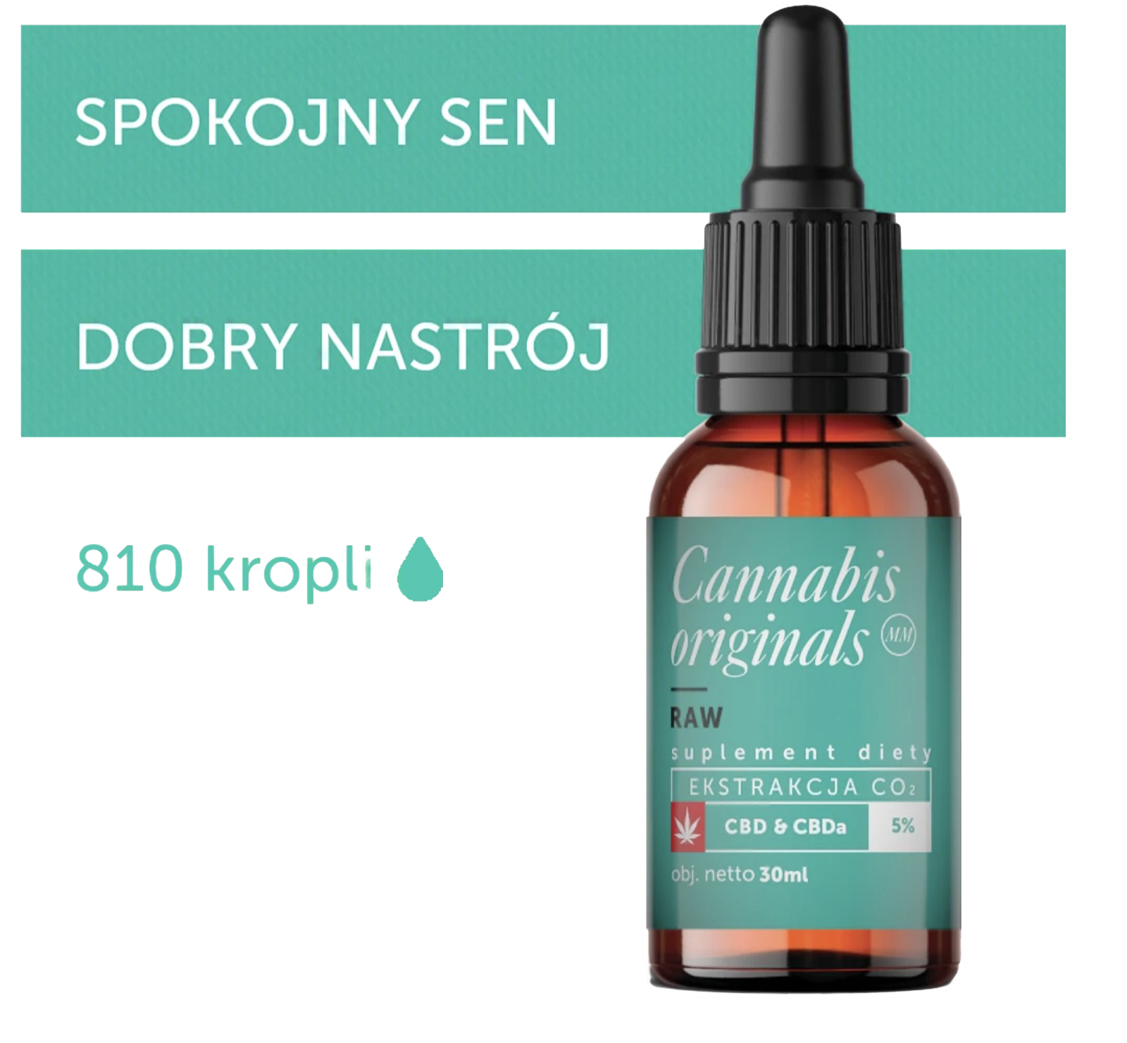cbd 30 ml Olejek konopny RAW 5% 30 ml