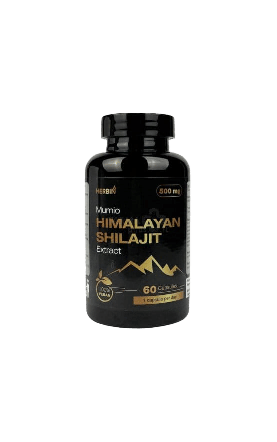 mumio kapsułki Mumio Himalajskie Żywe Shilajit Gold Kapsułki Herbin 60 kaps.
