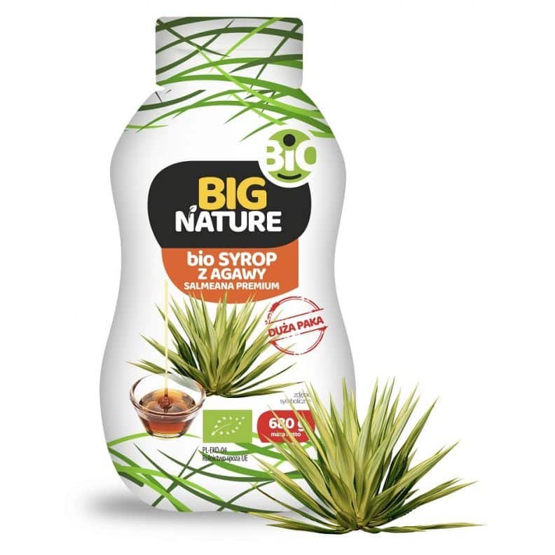 syrop z agawy680ok 100% Bio Syrop z Agawy Salmeana Premium Duża Paka Big Nature 680 g
