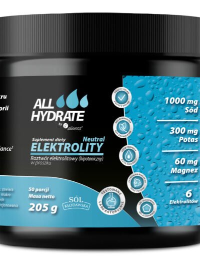 ALLHydrate, Elektrolity Neutral 205 g, 50 porcji