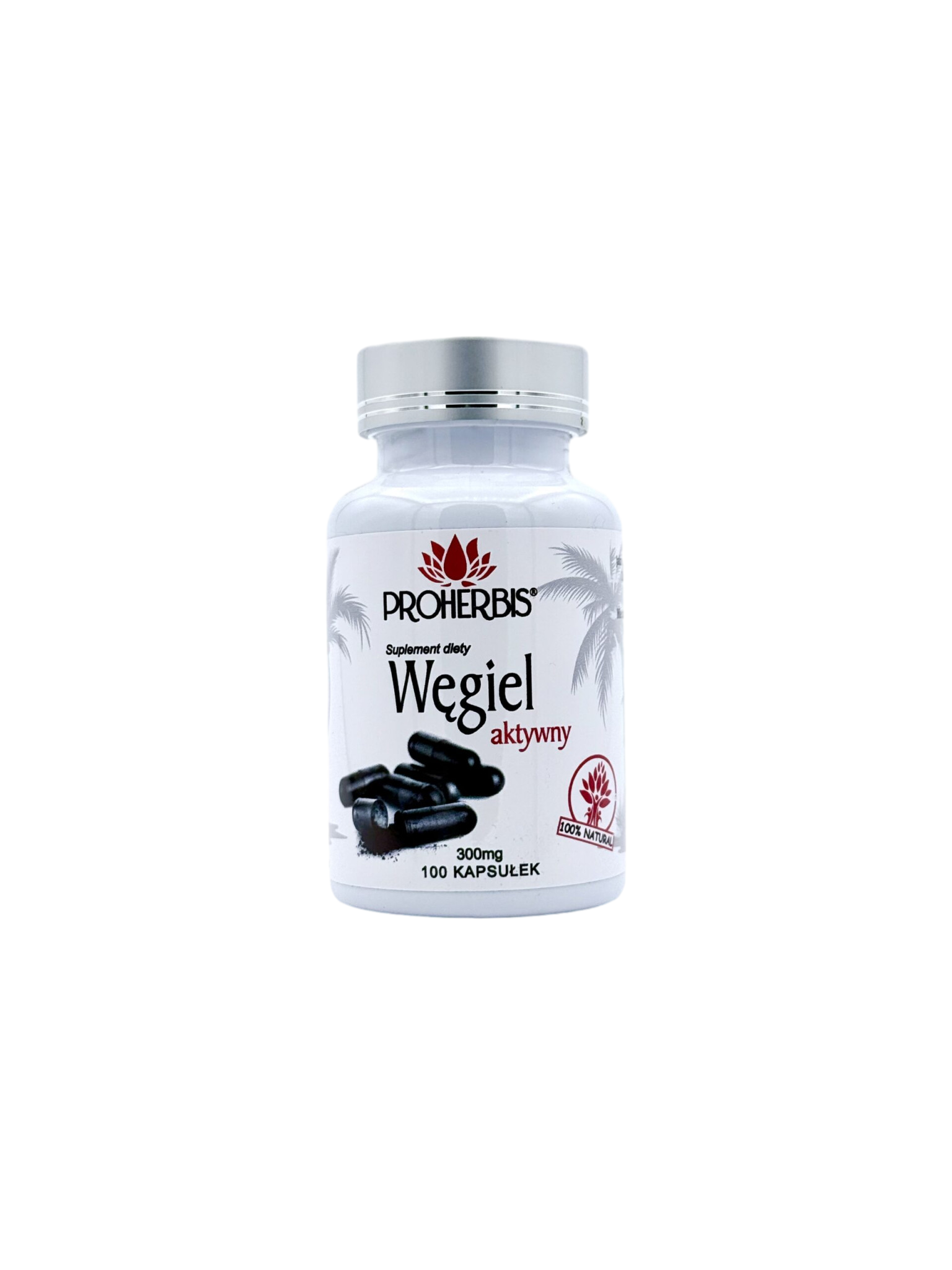 IMG_0135 Węgiel aktywny z kokosa 300 mg 100 kapsułek